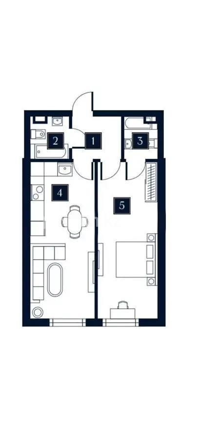 Продажа 3-комнатной квартиры, 60 м² - Продажа  трехкомнатных квартир в Алматы - страница 4 фото 1 из 1