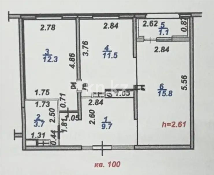 Продажа 2-комнатной квартиры, 56 м², пр. Райымбека, дом  590/1 в Алматы - фото 6