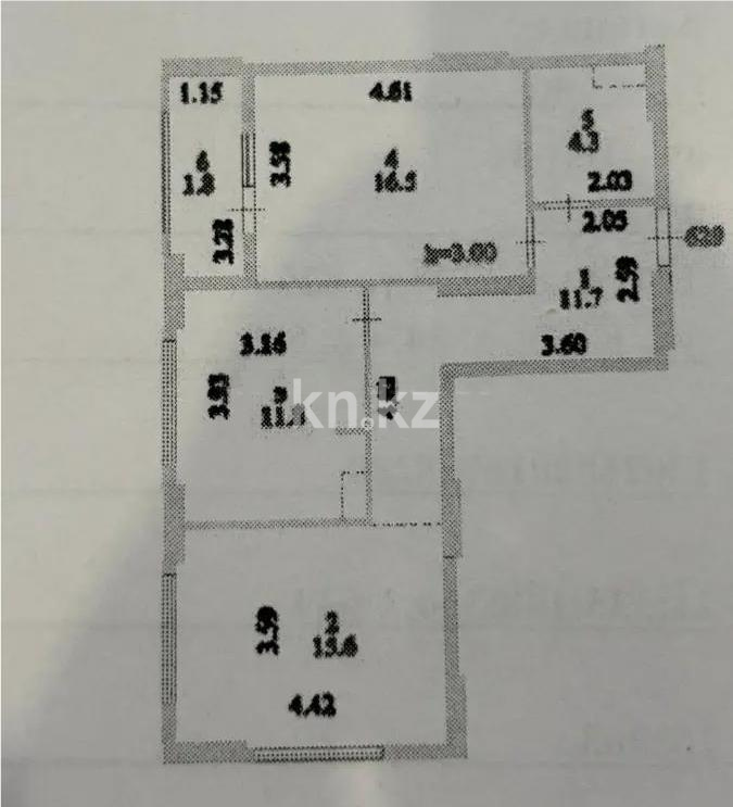 Продажа 2-комнатной квартиры, 61.7 м² в Астане - фото 4