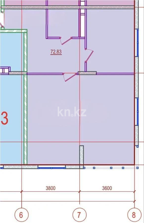 Продажа 3-комнатной квартиры, 74.28 м² - Продажа квартир в Алматы - страница 4 фото 1 из 1