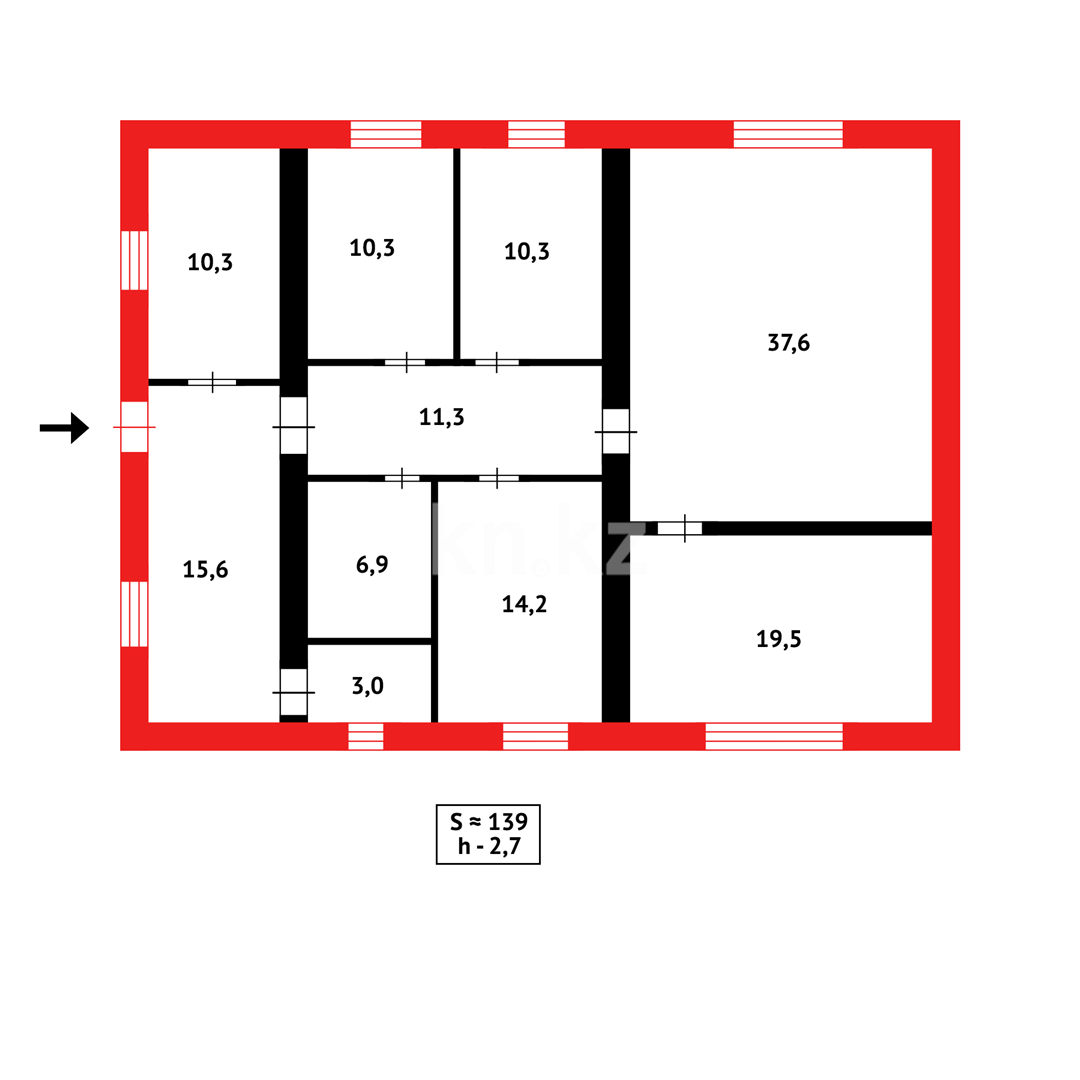 Продажа 5-комнатного дома, 175 м², ул. Молдагуловой - Продажа домов, коттеджей в Казахстане фото 24 из 24