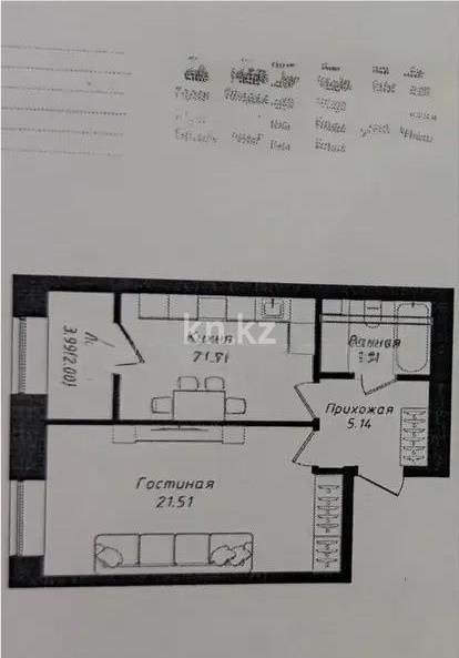Продажа 1-комнатной квартиры, 45.32 м² - Недвижимость в Казахстане - страница 18 фото 1 из 1