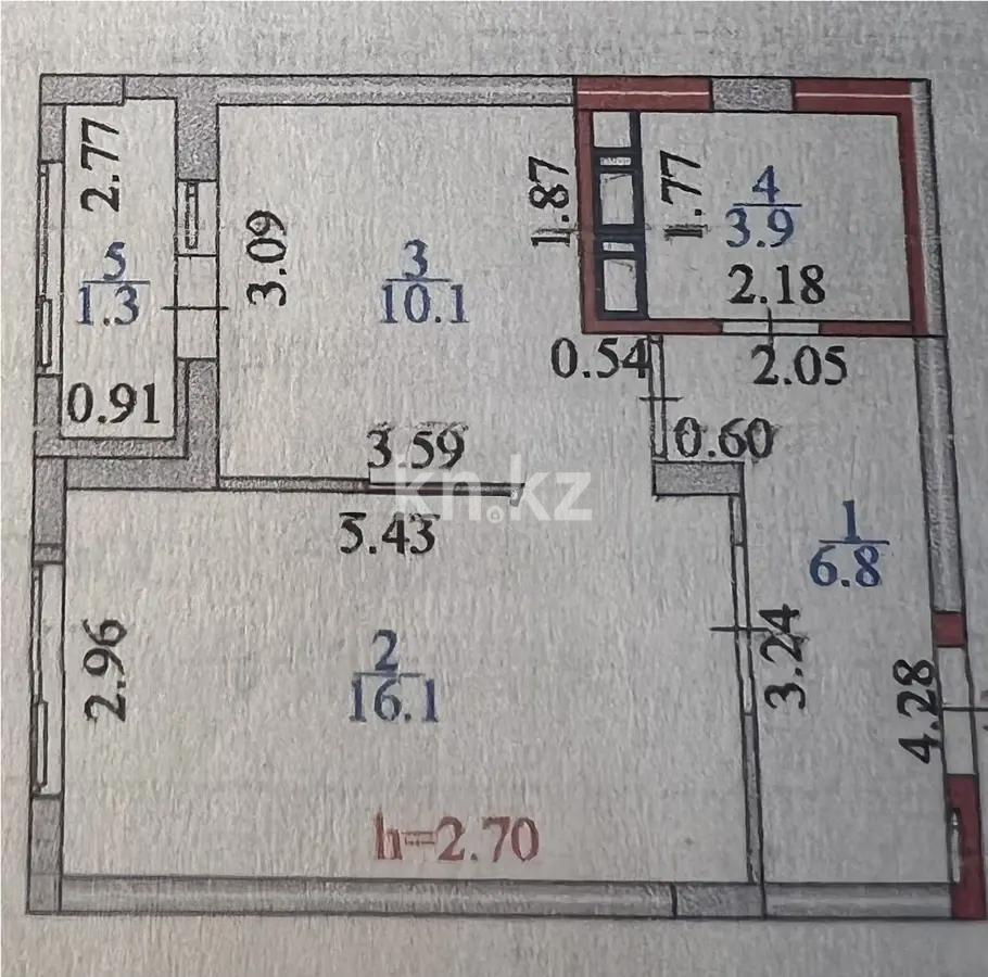 Продажа 1-комнатной квартиры, 39 м² в Астане - фото 5