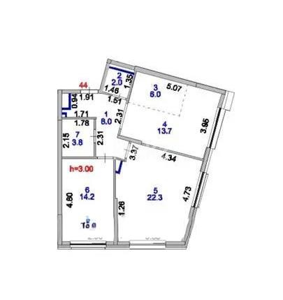 Продажа 3-комнатной квартиры, 70 м² - Продажа трехкомнатных квартир в Астане фото 4 из 4