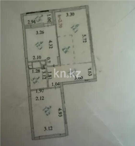 Продажа 3-комнатной квартиры, 59.8 м² в Астане - фото 2