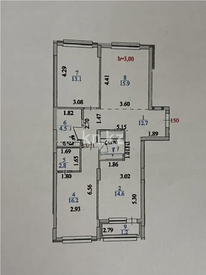 Продажа 3-комнатной квартиры, 83.2 м², ул. Толе би, дом  35/1 - Продажа квартир в новостройках Астаны без посредников фото 1 из 1