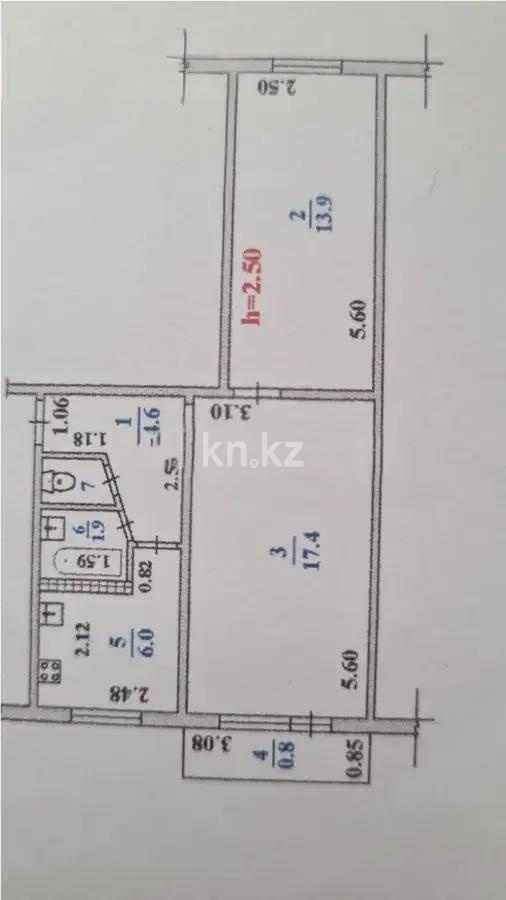 Продажа 2-комнатной квартиры, 45 м², мкр. Орбита-3, дом  50 в Алматы - фото 6