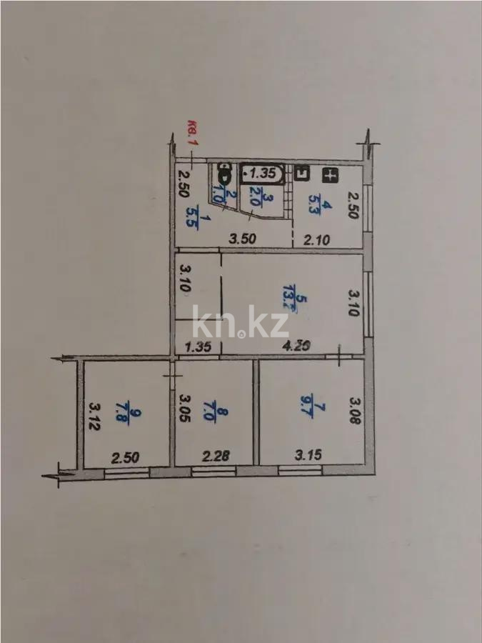 Продажа 4-комнатной квартиры, 56 м² - Продажа квартир в Алматы - страница 9 фото 9 из 9