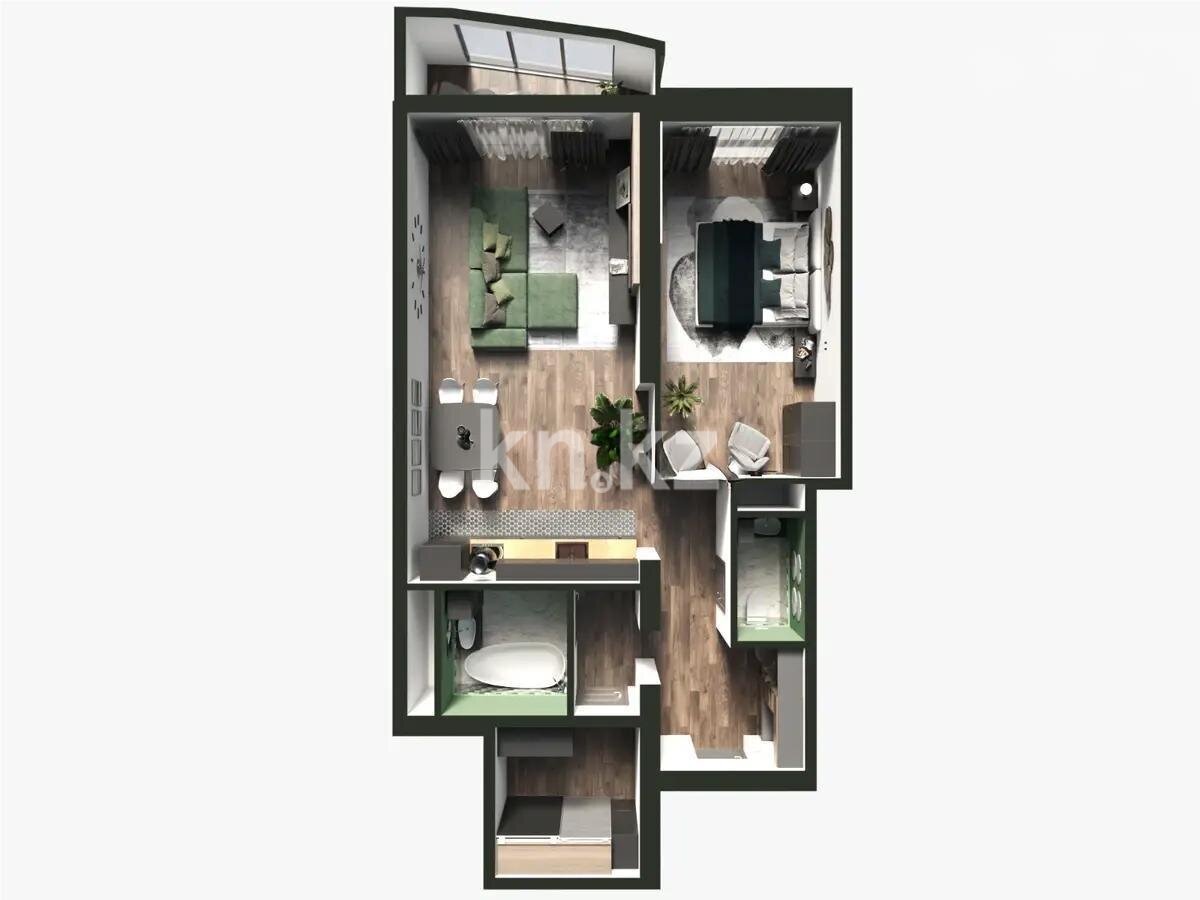 Продажа 2-комнатной квартиры, 80 м² в Алматы