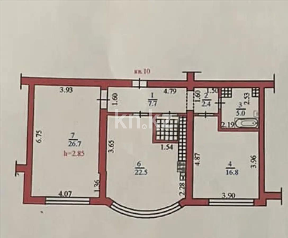 Продажа 2-комнатной квартиры, 83.5 м², ул. Сатпаева, дом  9б - Продажа  двухкомнатных квартир в Алматы фото 8 из 8