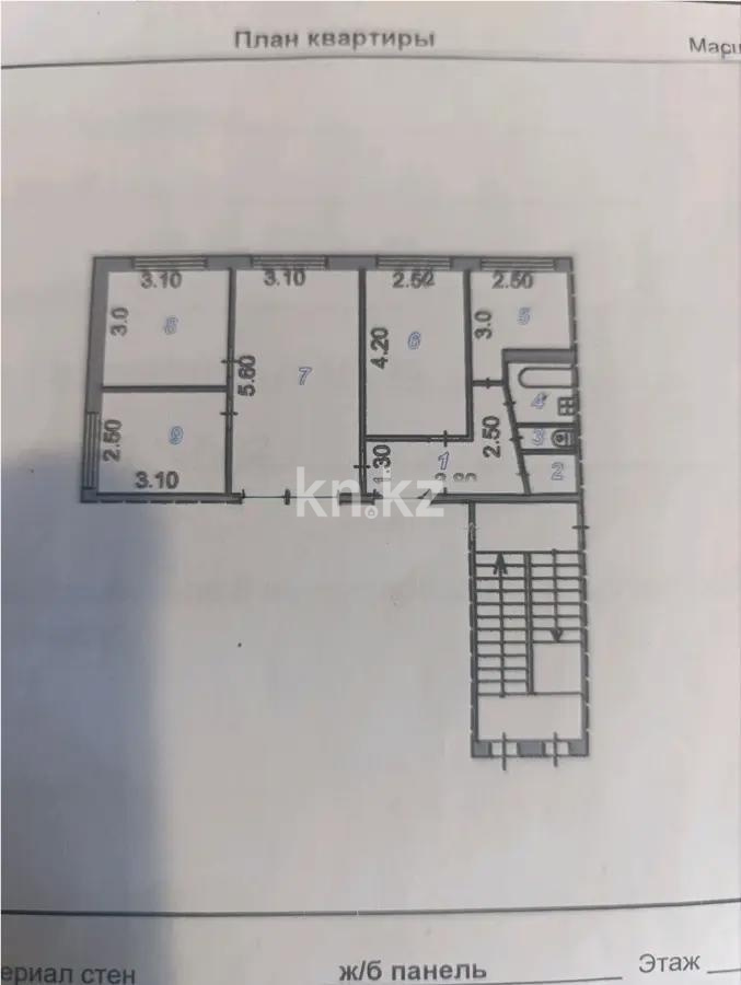 Продажа 4-комнатной квартиры, 61 м² - Продажа четырехкомнатных квартир от собственников в Караганде фото 4 из 4