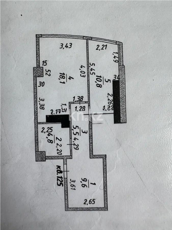 Продажа 1-комнатной квартиры, 48.8 м², ул. Байтурсынова, дом  12 - Продажа  однокомнатных квартир в Астане фото 6 из 6