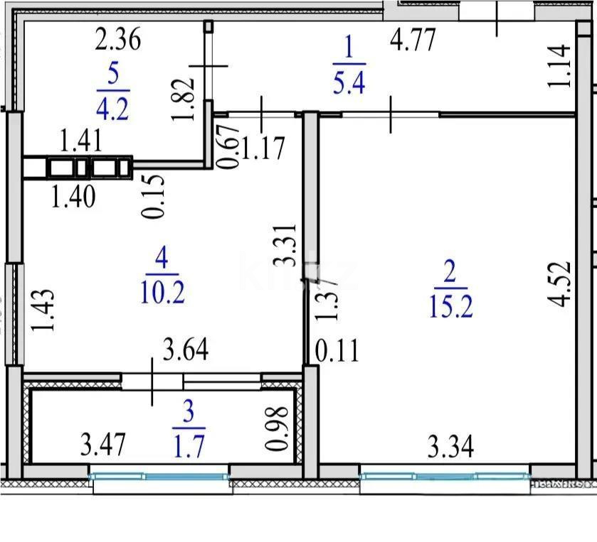 Продажа 1-комнатной квартиры, 37 м² в Алматы - фото 2