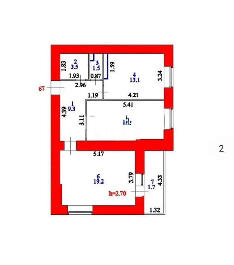 Продажа 2-комнатной квартиры, 64 м², пр. Момышулы, дом  6/3 - Продажа  двухкомнатных квартир в Астане фото 7 из 7