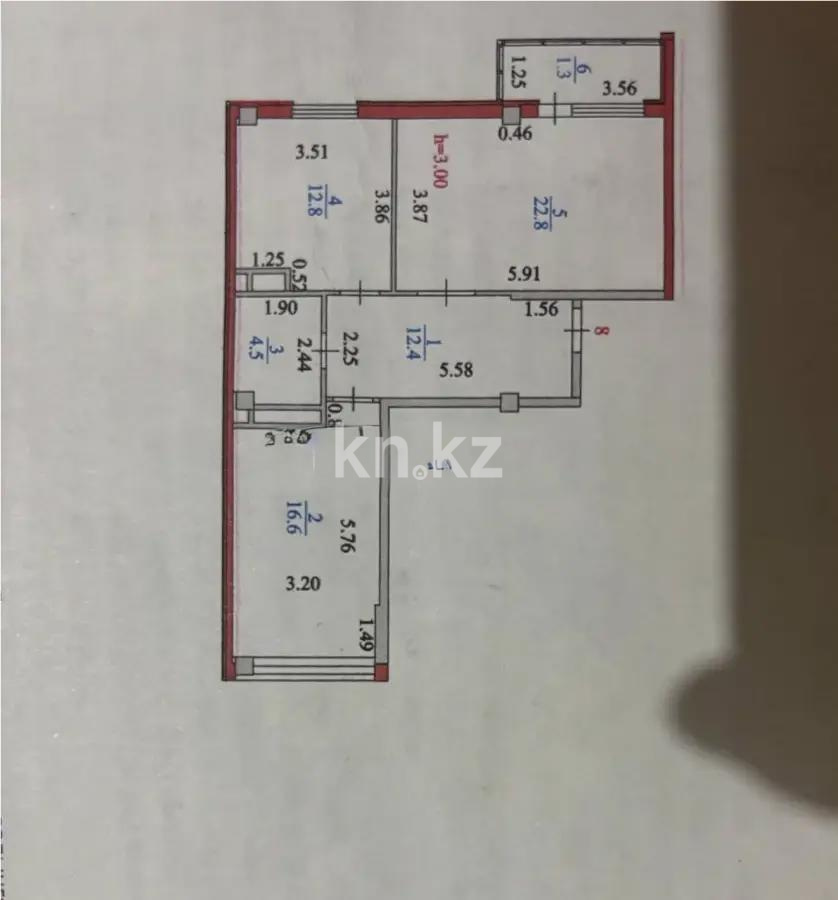 Продажа 2-комнатной квартиры, 70 м², ул. Нажимеденова, дом  54 в Астане - фото 7