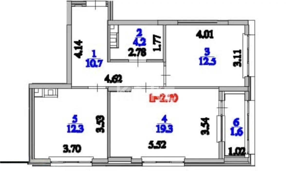 Продажа 2-комнатной квартиры, 60.6 м² в Астане - фото 7