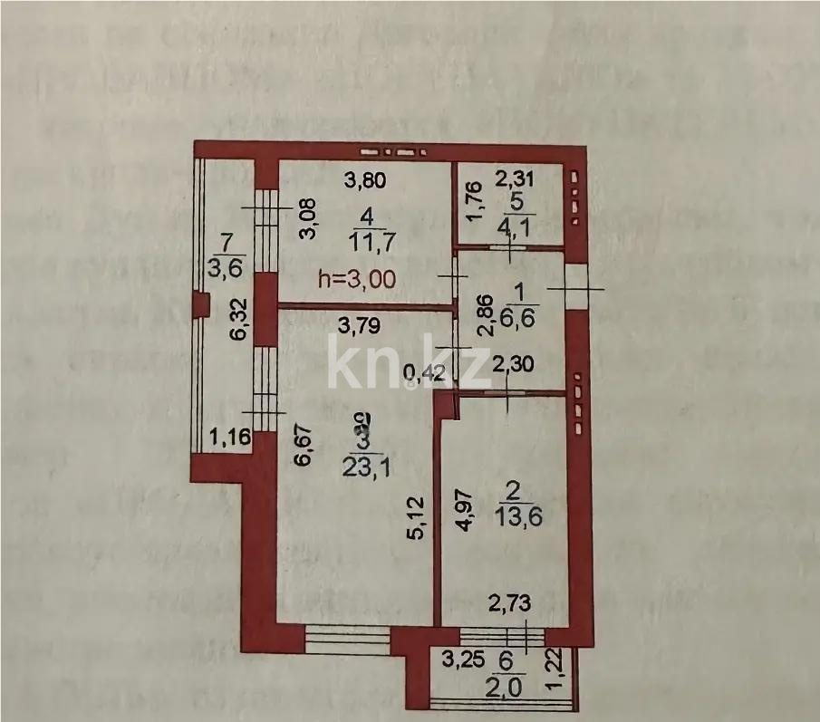 Продажа 2-комнатной квартиры, 65 м², ул. Мухамедханова, дом  21/2 - Продажа  двухкомнатных квартир в новостройках Астаны без посредников фото 5 из 5