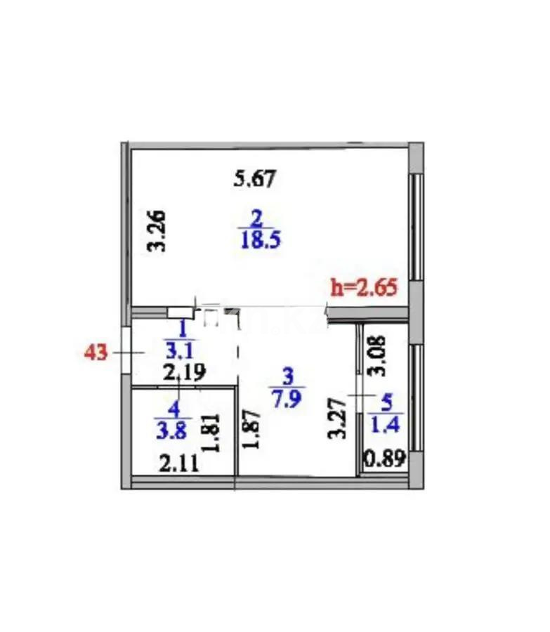 Продажа 1-комнатной квартиры, 34.7 м² - Продажа квартир в Казахстане - страница 143 фото 6 из 6