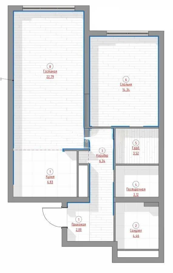 Продажа 2-комнатной квартиры, 63 м² в Алматы - фото 5