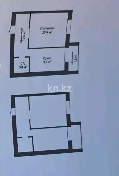 Продажа 2-комнатной квартиры, 50 м² в Караганде