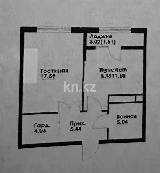 Продажа 2-комнатной квартиры, 45 м² - Продажа квартир в Алмалинском р-не Алматы фото 1 из 1