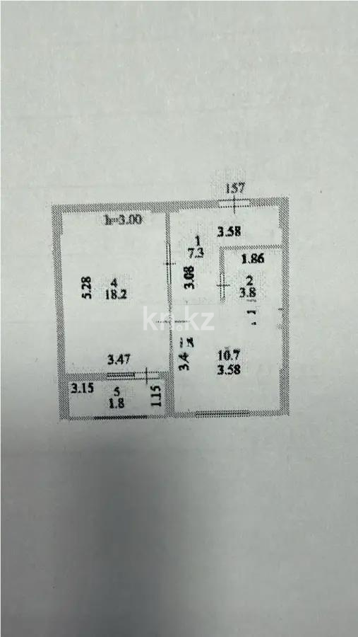Продажа 1-комнатной квартиры, 42 м² в Астане