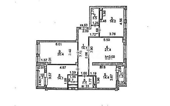 Продажа 4-комнатной квартиры, 114.1 м² - Продажа четырехкомнатных квартир от собственников в Астане - страница 11 фото 9 из 9
