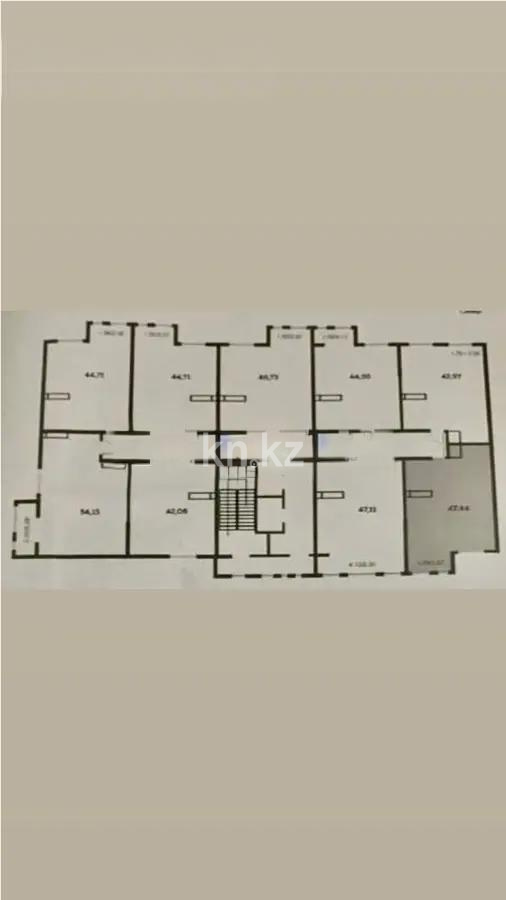 Продажа 2-комнатной квартиры, 47.44 м², пр. Райымбека, дом  349/1 - Продажа  двухкомнатных квартир в новостройках Алматы без посредников с фото фото 1 из 1