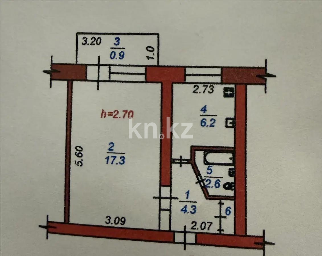 Продажа 1-комнатной квартиры, 31.9 м² - Продажа квартир в Турксибском р-не Алматы фото 4 из 4