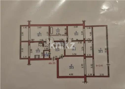 Продажа 4-комнатной квартиры, 121 м² - Продажа четырехкомнатных квартир в кирпичном доме в Казахстане - страница 5 фото 6 из 6