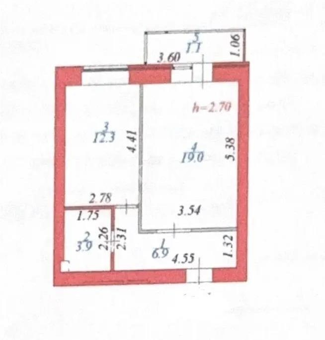 Продажа 1-комнатной квартиры, 43.2 м² - Продажа однокомнатных квартир в кирпичном доме в Астане - страница 4 фото 4 из 4