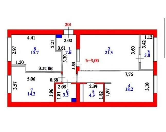 Продажа 3-комнатной квартиры, 88.7 м² в Астане - фото 8