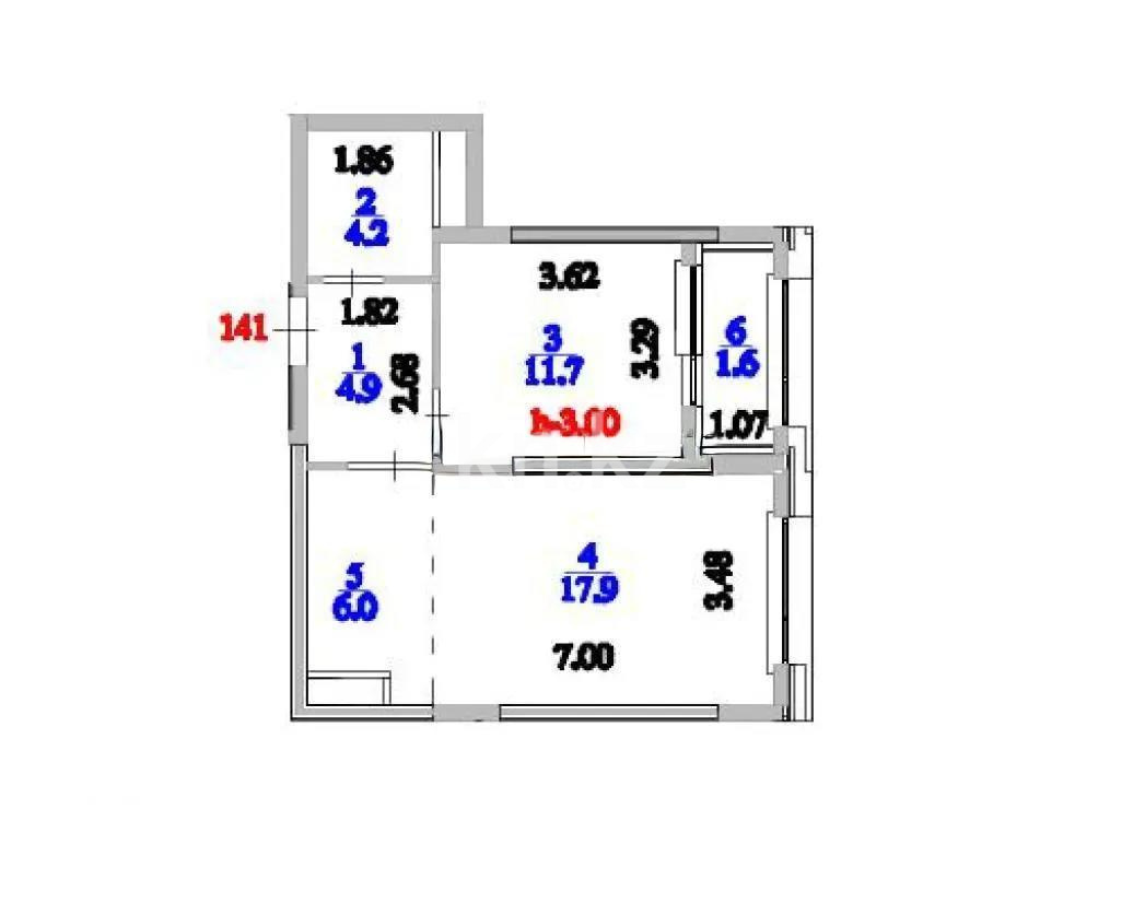 Продажа 2-комнатной квартиры, 46.3 м² - Продажа недвижимости в Астане - страница 2 фото 1 из 1