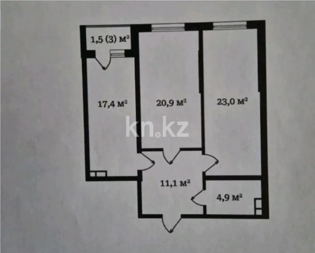 Продажа 2-комнатной квартиры, 79 м², пр. Рыскулова, дом  103/7 стр в Алматы