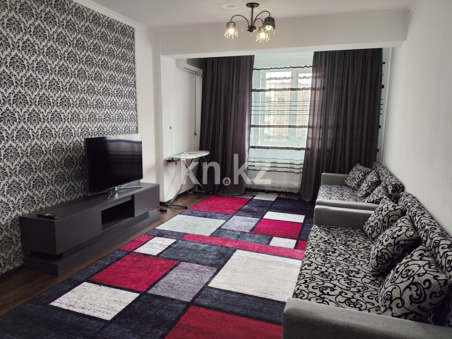 Аренда 2-комнатной квартиры, 46 м², мкр-н Жетысу-2, дом  85 - ул. Саина - Аренда  двухкомнатных квартир помесячно в Алматы с фото фото 1 из 8