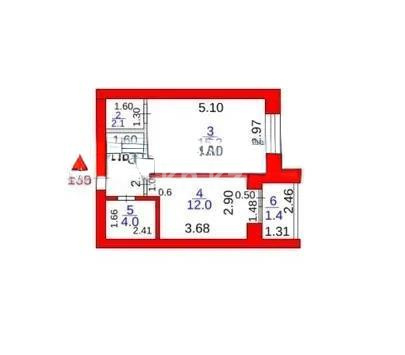 Продажа 1-комнатной квартиры, 39 м², 067 учетный квартал, дом  456/2 - Продажа квартир в Караганде без посредников фото 5 из 5