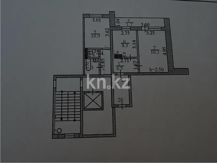 Продажа 2-комнатной квартиры, 49 м² - Продажа недвижимости в Караганде - страница 2 фото 7 из 7