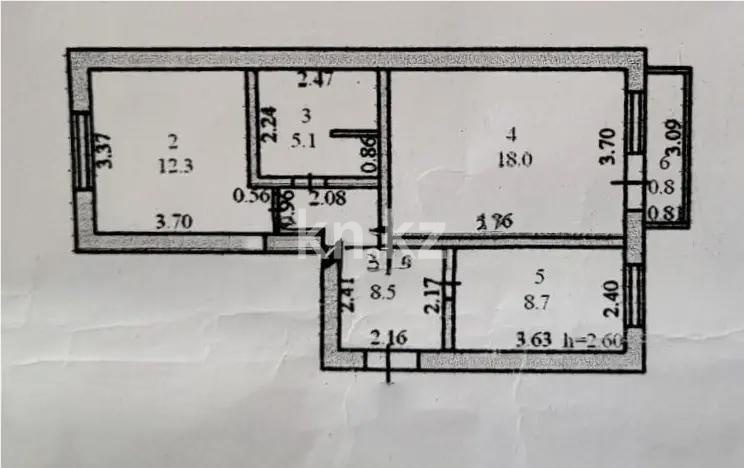 Продажа 2-комнатной квартиры, 55.7 м² в Астане - фото 9
