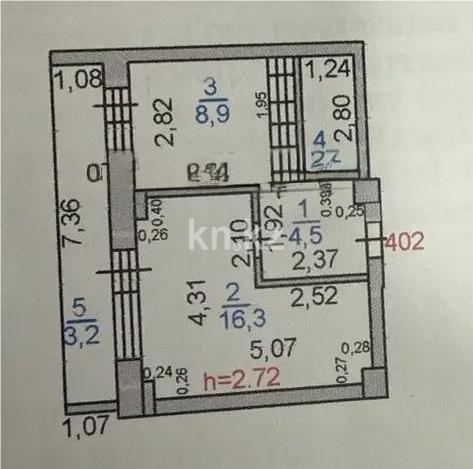 Продажа 1-комнатной квартиры, 36 м², ул. Момышулы, дом  24 - Продажа квартир в Караганде фото 5 из 5