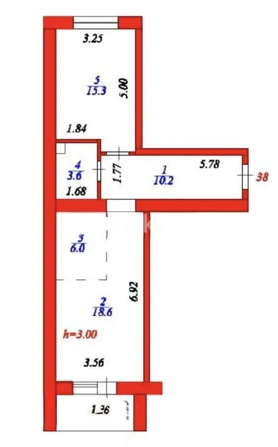 Продажа 2-комнатной квартиры, 55.4 м² - Продажа двухкомнатных квартир в Казахстане - страница 8 фото 4 из 4