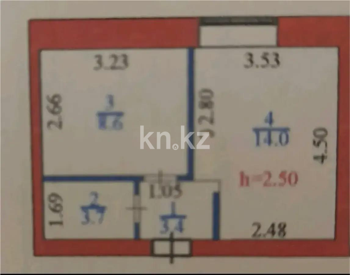 Продажа 1-комнатной квартиры, 29.7 м², ул. Жургенова, дом  27/1 - Продажа  однокомнатных квартир в Астане без посредников с фото фото 3 из 3
