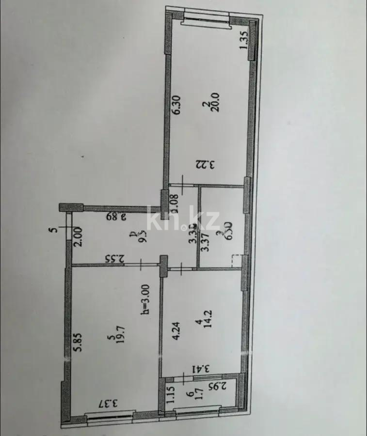 Продажа 3-комнатной квартиры, 73 м², ул. Сыганак, дом  24 в Астане
