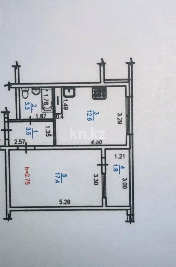 Продажа 1-комнатной квартиры, 38.6 м² в Алматы - фото 3