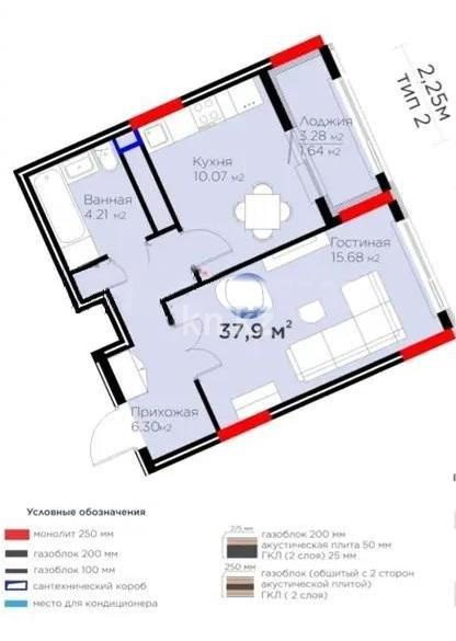 Продажа 1-комнатной квартиры, 37.9 м² - Продажа однокомнатных квартир в Астане - страница 31 фото 1 из 1