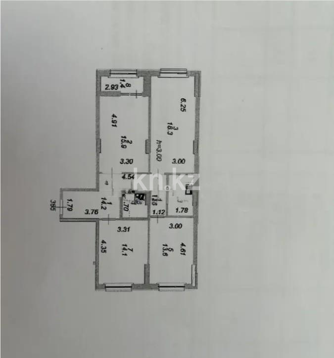 Продажа 3-комнатной квартиры, 85 м², ул. Молдагалиева, дом  3 - Продажа  трехкомнатных квартир в Астане без посредников с фото фото 1 из 1