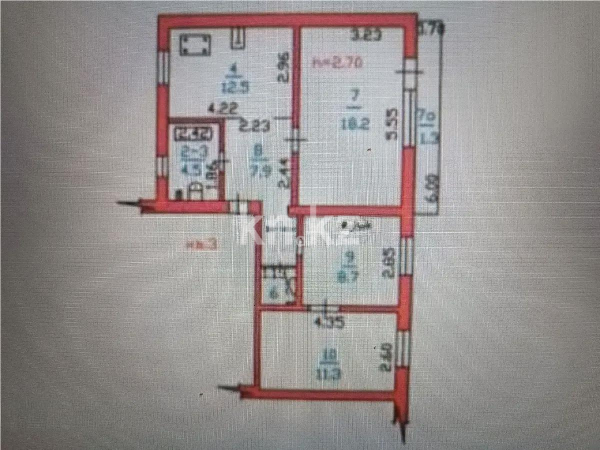 Продажа 3-комнатной квартиры, 64.5 м² - Продажа квартир в Алматы фото 6 из 6