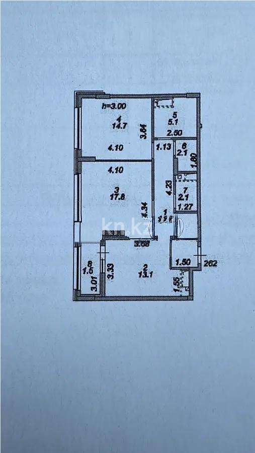 Продажа 2-комнатной квартиры, 65.98 м², пр. Туран, дом  39/2 стр - Продажа квартир в новостройках Астаны фото 2 из 2