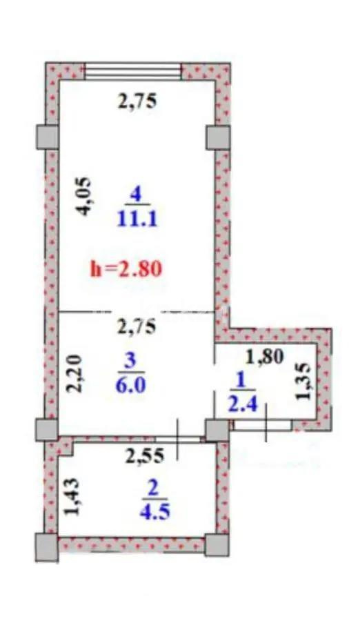 Продажа 1-комнатной квартиры, 24 м², ул. Устирт, дом  2936а/1 - Продажа  однокомнатных квартир в новостройках Алматы без посредников фото 5 из 5