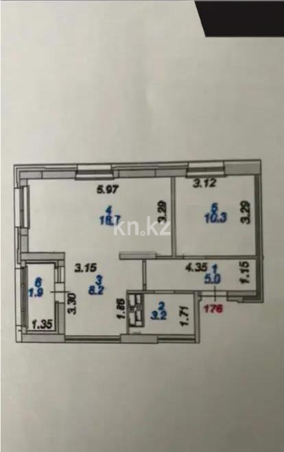 Продажа 2-комнатной квартиры, 50 м², ул. Шаймерденова, дом  4/1 - Продажа квартир в новостройках Астаны фото 1 из 1