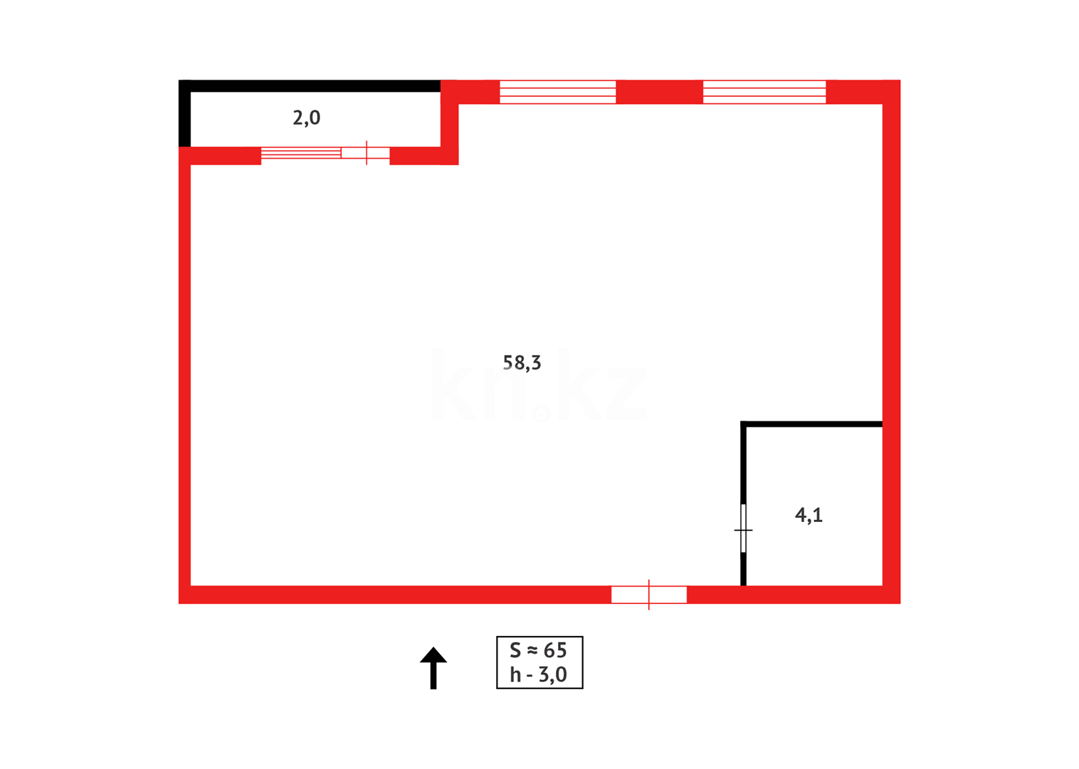 Продажа 2-комнатной квартиры, 65 м² - Недвижимость в Казахстане - страница 4 фото 8 из 13